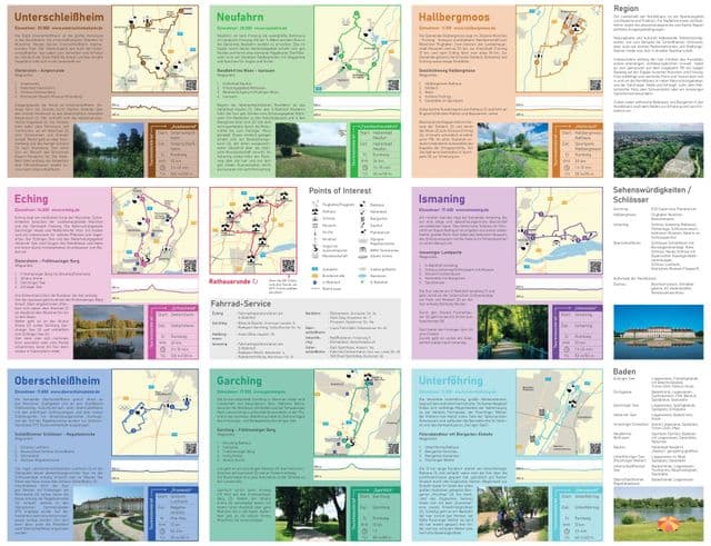 ミュンヘンの自転車レーンマップ