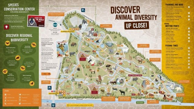 ミュンヘン動物園公園の地図