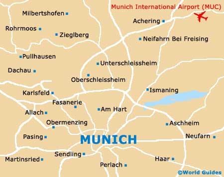 ミュンヘンの空港マップ
